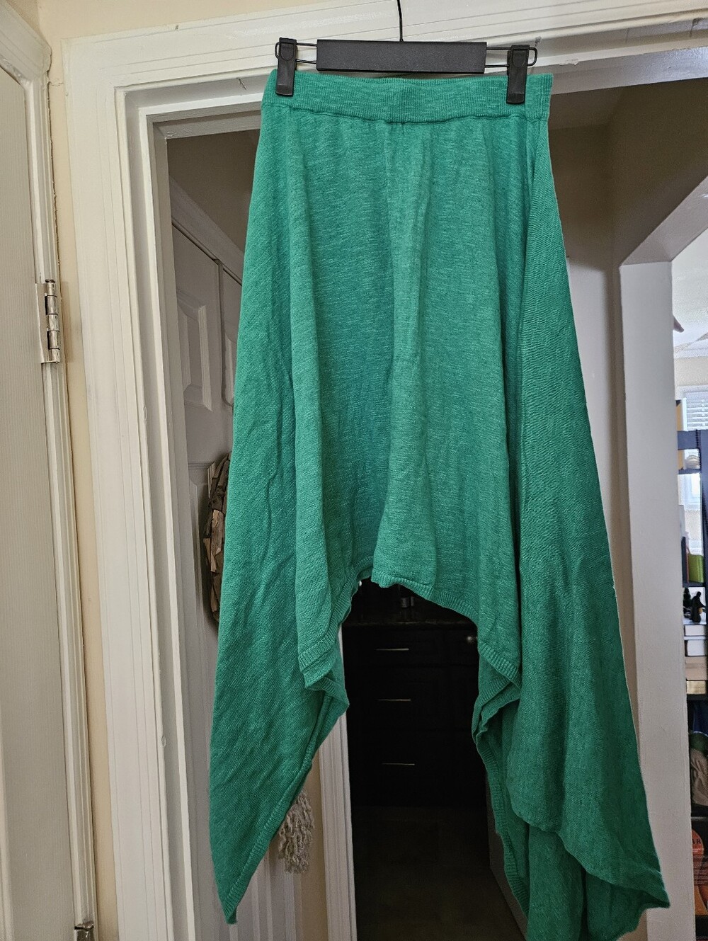 NWT Free People Emetald Green Asymmetric Draped Women's Skirt